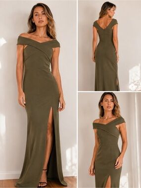 AX Paris Women's Off The Shoulder Side Split Maxi Dress 14